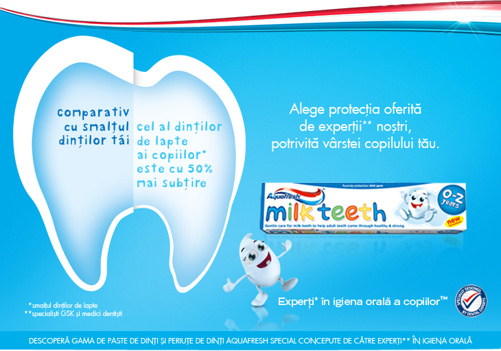 Comparativ cu smalţul dinţilor tăi, cel al dinţilor de lapte ai copiilor este cu 50% mai subţire. Comparativ cu smalţul dinţilor tăi, cel al dinţilor de lapte ai copiilor este cu 50% mai subţire.